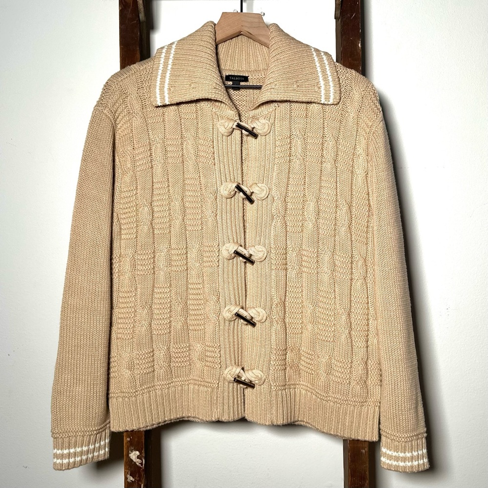 Talbots Cable Knit Coatigan